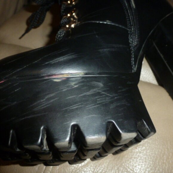 LAMODA Black Platform Ankle Boots – Flame Heel Design – EU 37 - Picture 8 of 16